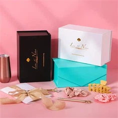 Cajas de regalo plegables con cierre de cinta