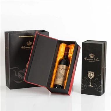 Cajas de cartón rígido para embalaje de vino tinto